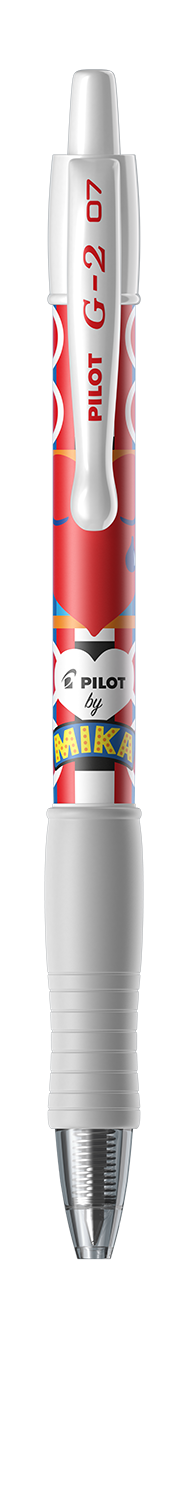 Długopis żelowy G-2 MIKA Pilot czerwony